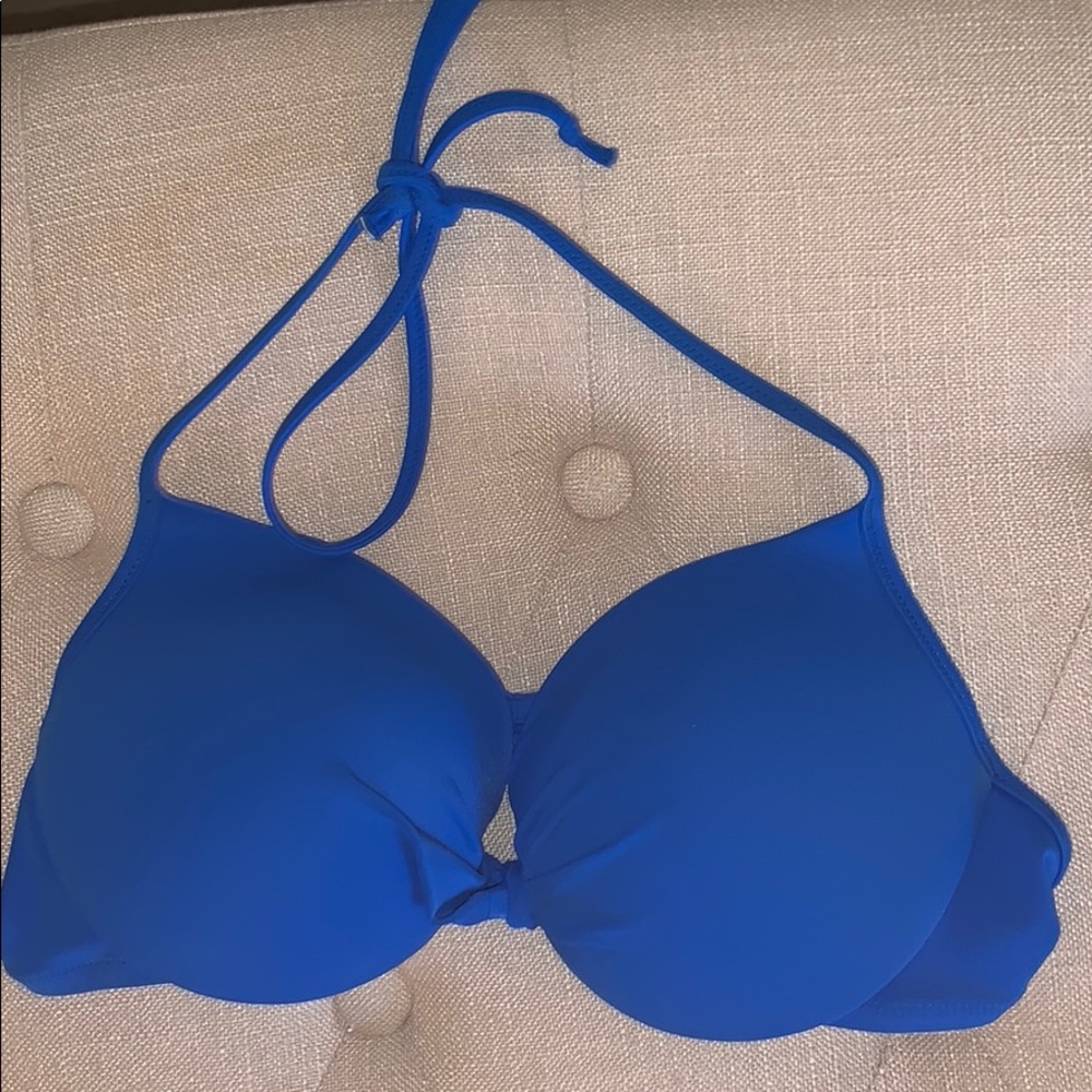 VS PINK blue bikini top